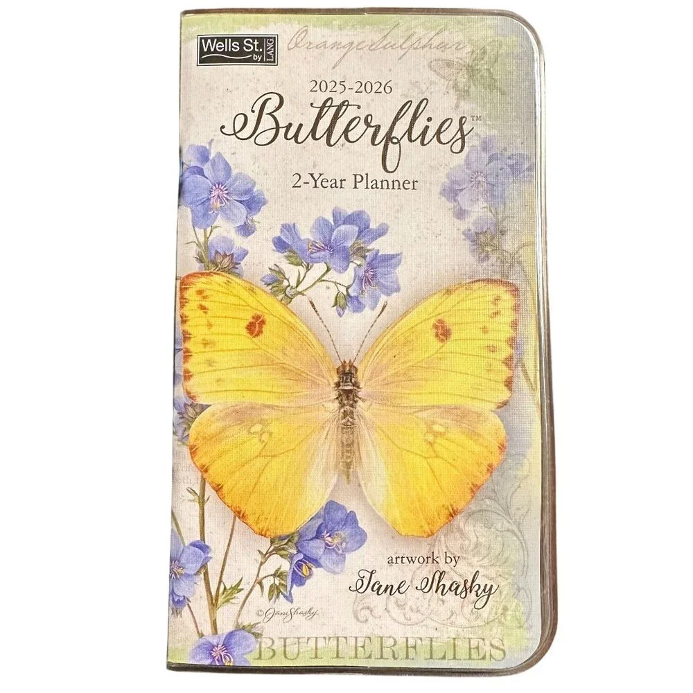 Butterflies by Jane Shasky 2025-2026 Pocket Planner